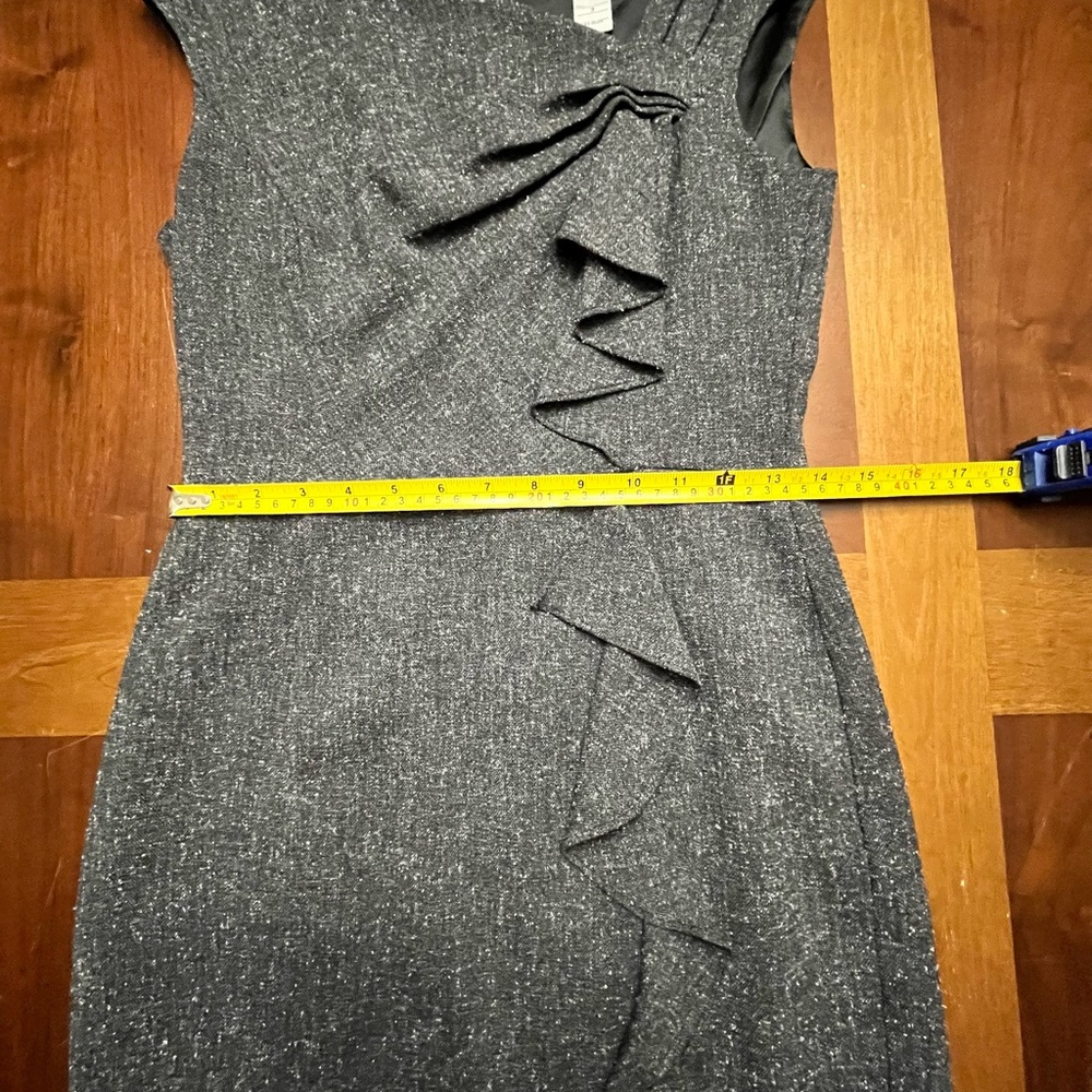 White House Black Market Dark Gray Sheath Dress Size 2 - Picture 8 of 10